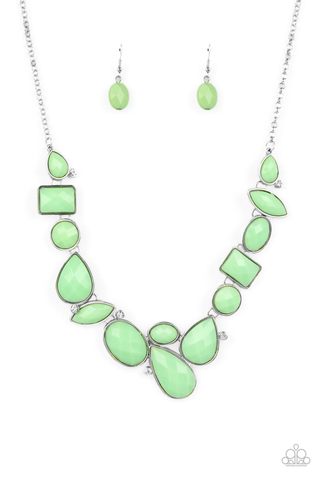 Paparazzi Mystical Mirage - Green Necklace