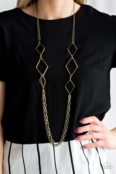 Paparazzi Fashion Fave - Brass Necklace
