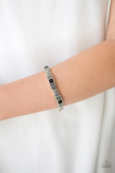 Paparazzi Totally Traveler - Black Bracelet