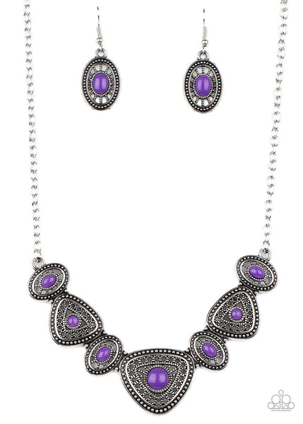Paparazzi Totally TERRA-torial - Purple Necklace