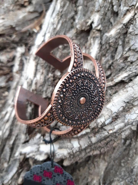 Paparazzi Texture Trade - Copper Bracelet