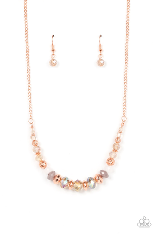 Paparazzi Turn Up The Tea Lights - Copper Necklace