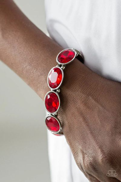 Paparazzi DIVA In Disguise - Red Bracelet