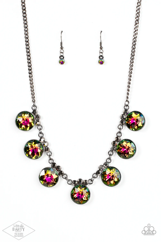 Paparazzi GLOW-Getter Glamour - Multi Necklace