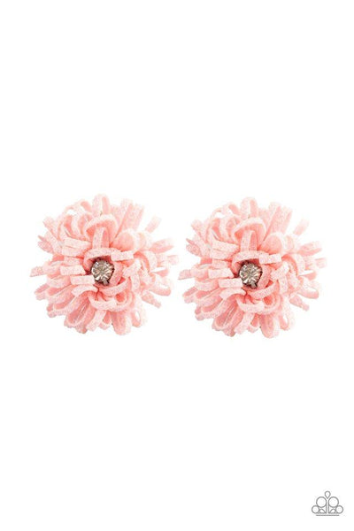 Paparazzi Peppy In Petunias - Pink Hair Clip