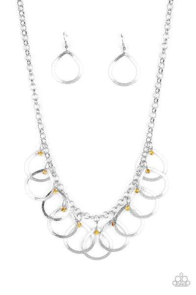 Paparazzi Drop by Drop - Yellow Necklace