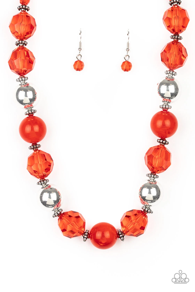 Paparazzi Very Voluminous - Red Necklace