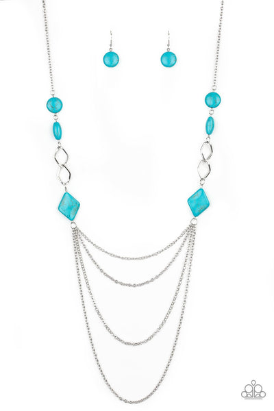Paparazzi Desert Dawn - Blue Necklace