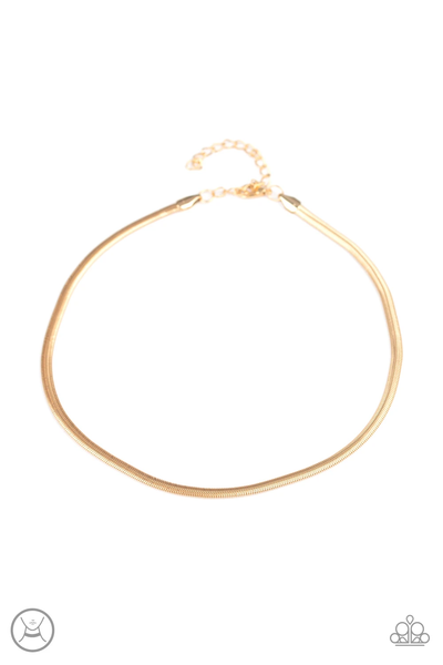 Paparazzi Flat Out Fierce - Gold Necklace
