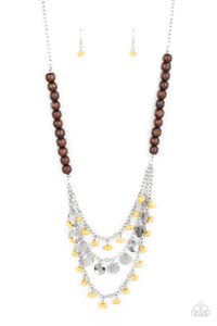 Paparazzi Plains Paradise - Yellow Necklace