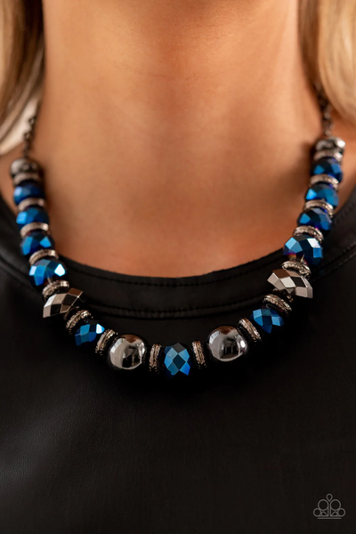 Paparazzi Interstellar Influencer - Blue Necklace