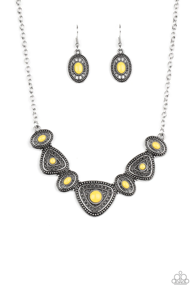 Paparazzi Totally TERRA-torial - Yellow Necklace