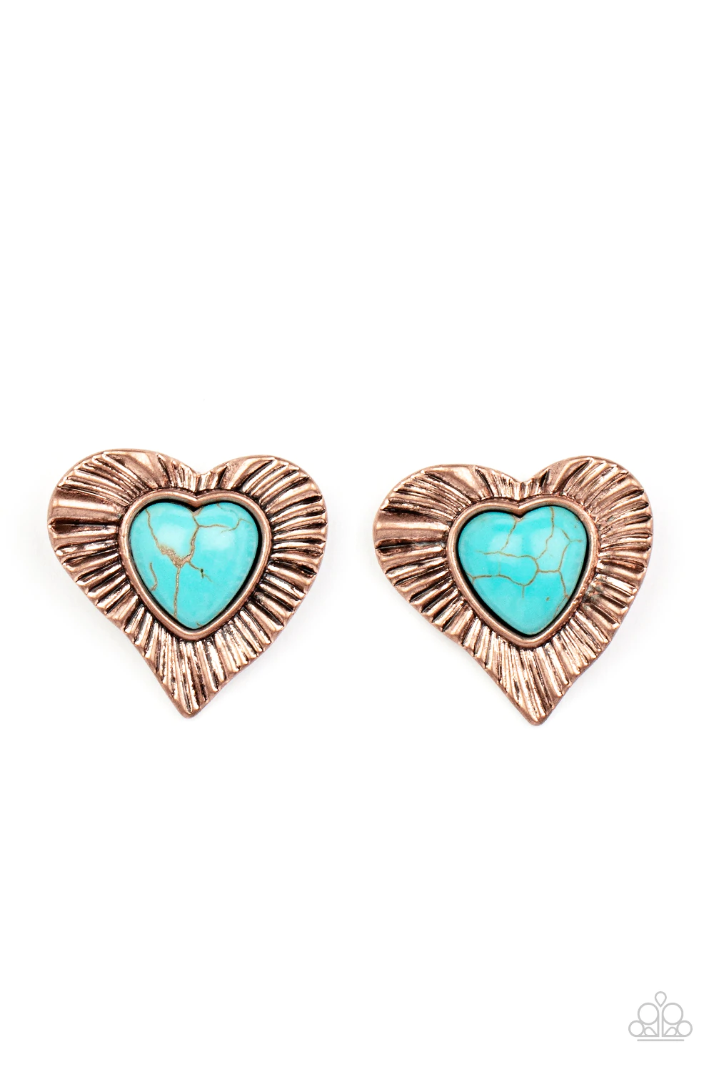 Paparazzi Rustic Romance - Copper Earrings