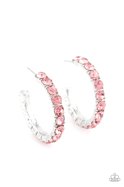 Paparazzi CLASSY is in Session - Pink Earrings