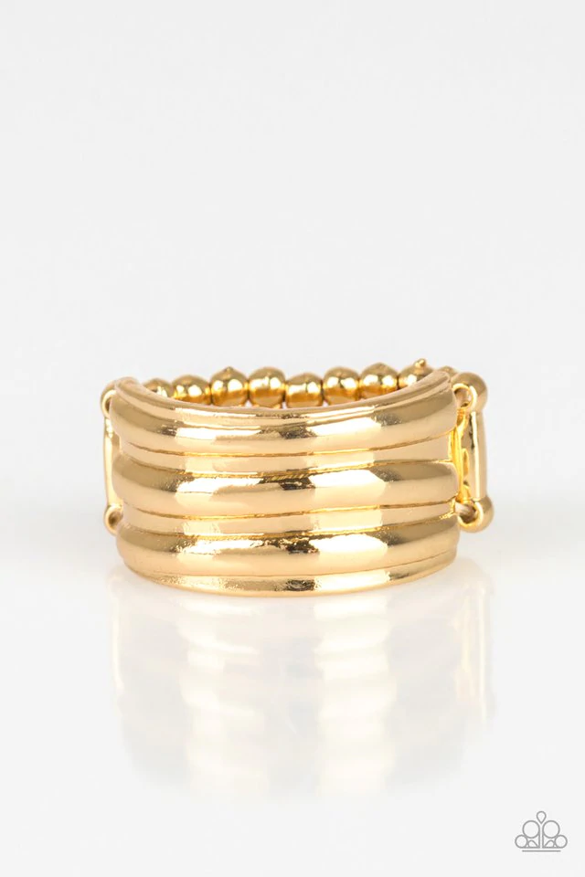 Paparazzi Rough Around The Edges - Gold Ring