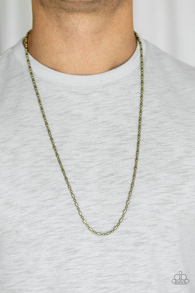 Paparazzi Covert Operation - Brass Necklace