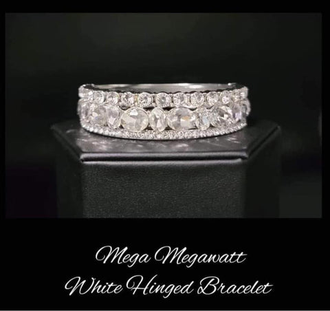 Paparazzi Mega Megawatt - White Bracelet