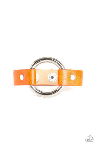 Paparazzi Rustic Rodeo - Orange Bracelet