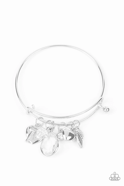 Paparazzi Heart of BOLD - White Bracelet
