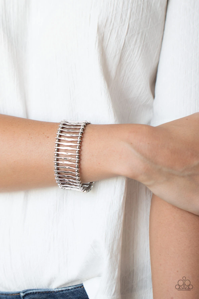 Paparazzi Rustic Rebellion - Silver Bracelet