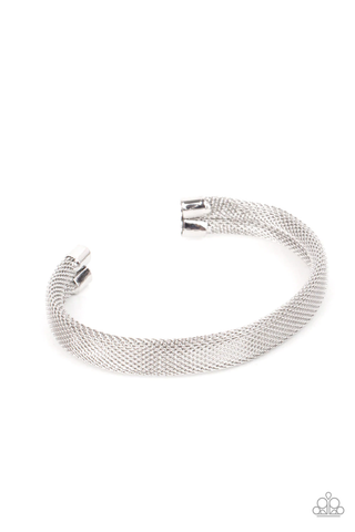 Paparazzi Ready, Willing, and CABLE - Silver Bracelet