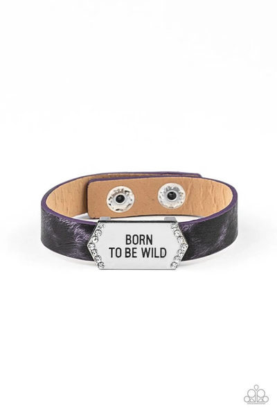 Paparazzi Born To Be Wild - Purple Bracelet