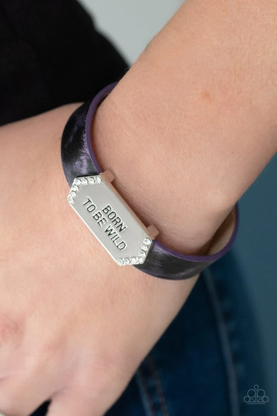 Paparazzi Born To Be Wild - Purple Bracelet