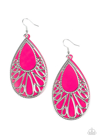 Paparazzi Loud and Proud - Pink Earrings