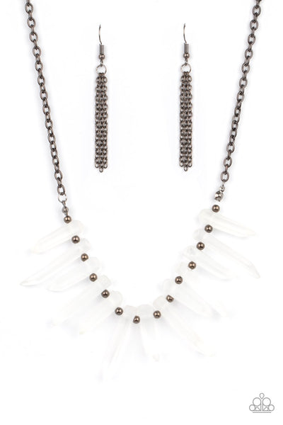 Paparazzi Ice Age Intensity - Black Necklace