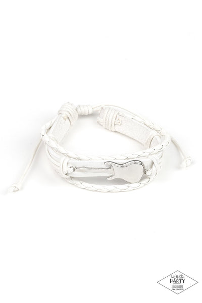 Paparazzi Lead Guitar - White Bracelet