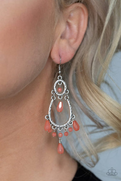 Paparazzi Summer Sorbet - Orange Earring